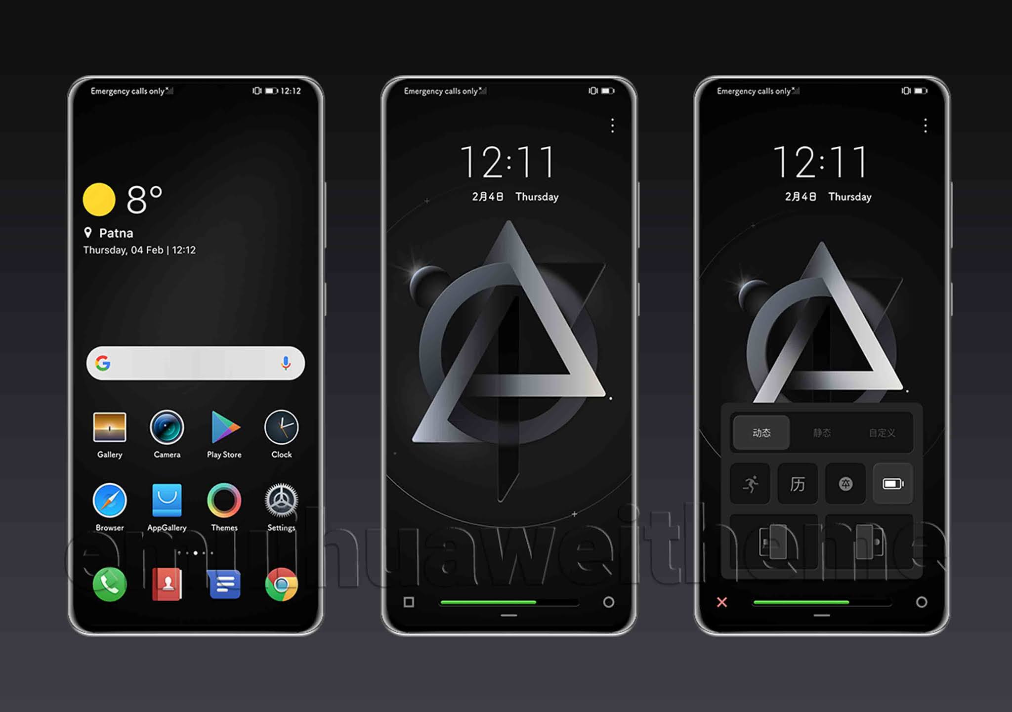 Ben EMUI Theme Best Dark Theme with Cool Lockscreen EMUI 11 Theme