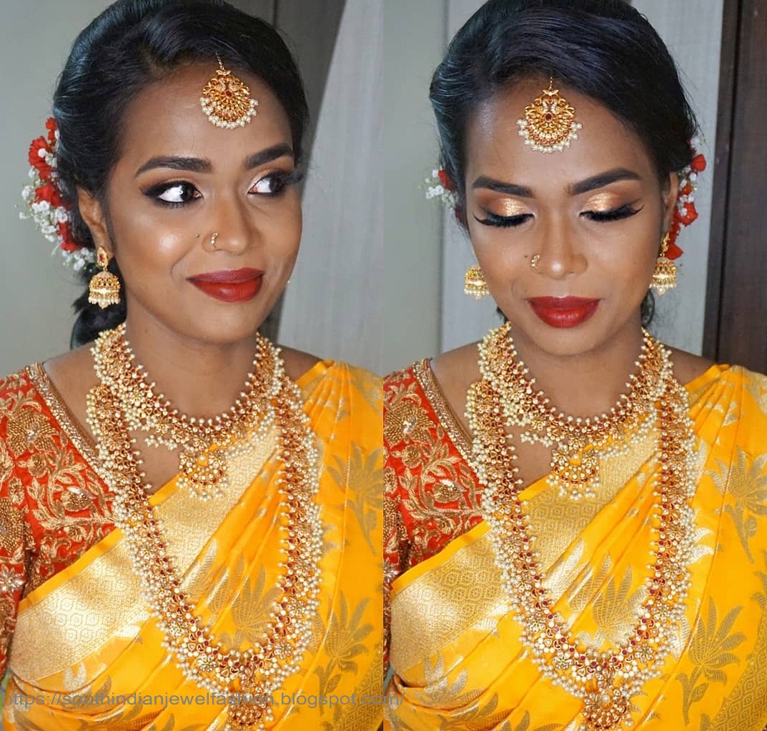 Gold Colour Saree Matching Jewellery | vlr.eng.br