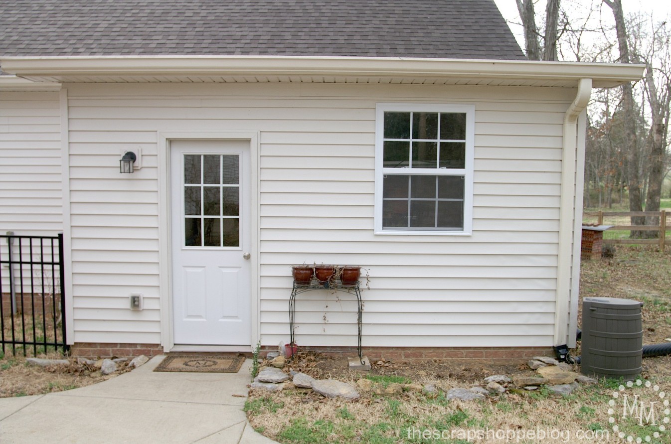 Boring potting shed exterior