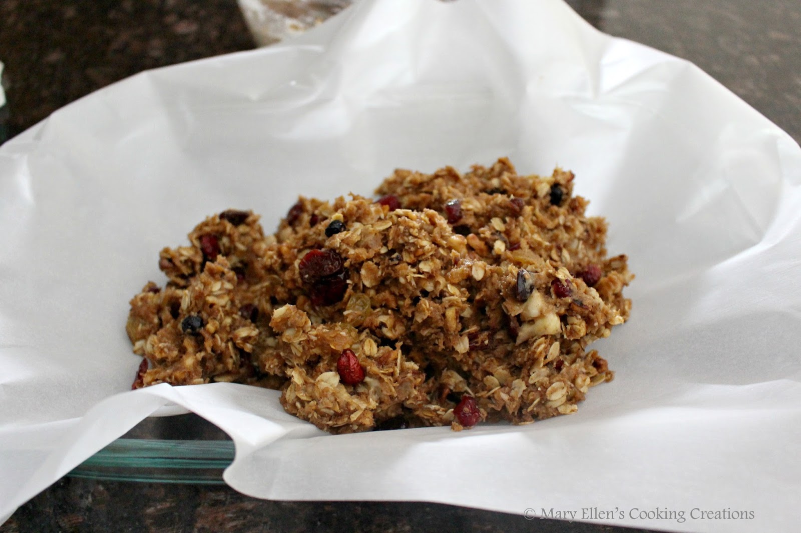 Mary Ellen's Cooking Creations Peanut Butter and Banana Granola Bars