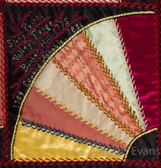 Civil War Quilts Libby Prison on a Silk Quilt