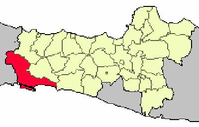 Peta Cilacap Jawa Tengah Lengkap 24 Kecamatan