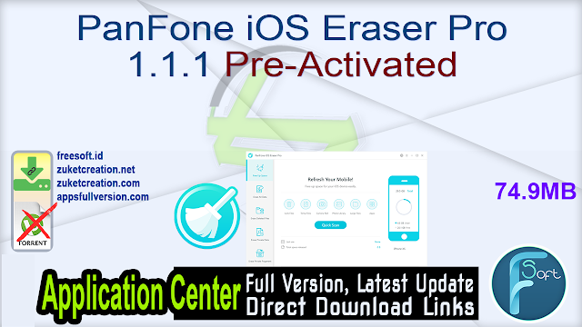 PanFone iOS Eraser Pro 1.1.1 Pre-Activated