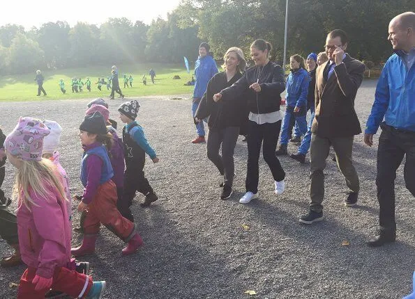 Crown Princess Victoria at 125th anniversary events of Swedish Outdoor Association held at Haga Copper Tents