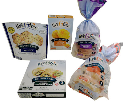 Some of the products from Aldi's we tried in their gluten free line up.