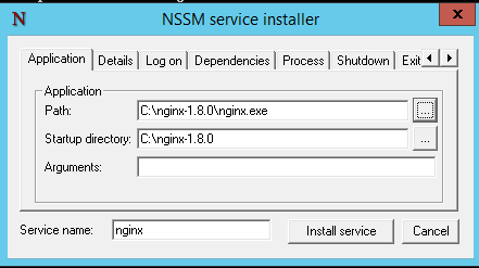 Install NGINX as windows service using nssm ~ OSS World