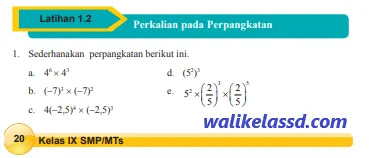 Kunci Jawaban Matematika Kelas 9 Latihan 1 2 Halaman 20 22 Wali Kelas Sd Kunci Jawaban Matematika Kelas 9 Latihan 1 2 Halaman 20 22 Wali Kelas Sd