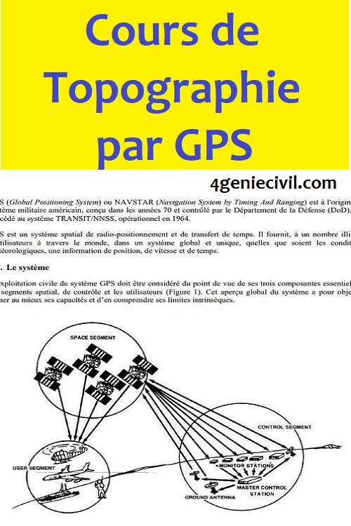 cours gps topographie pdf, cours gps topographie, cours de topographie gps,