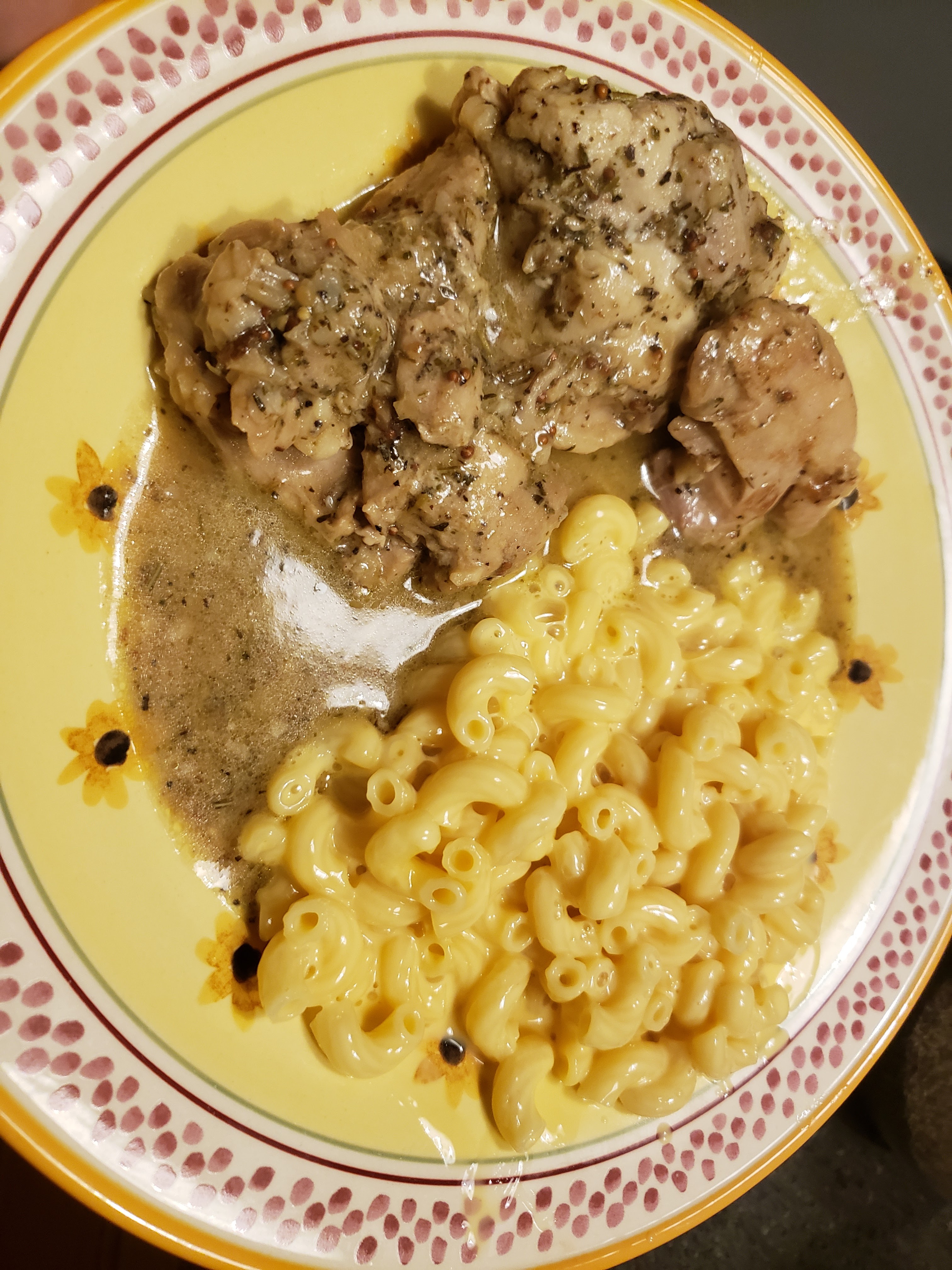 Cuisine de Michelle Garlic chicken thighs with herbes de Provence