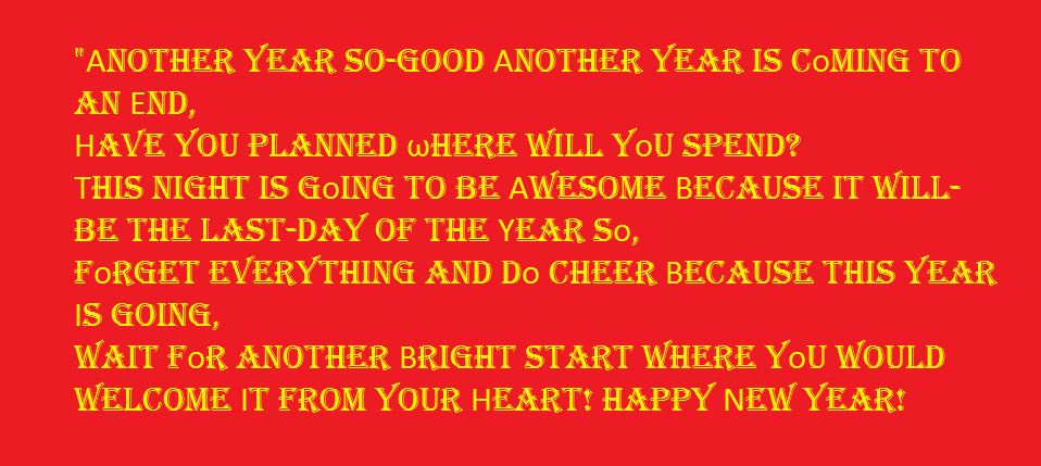 Happy New Year 2022 Poem Funny