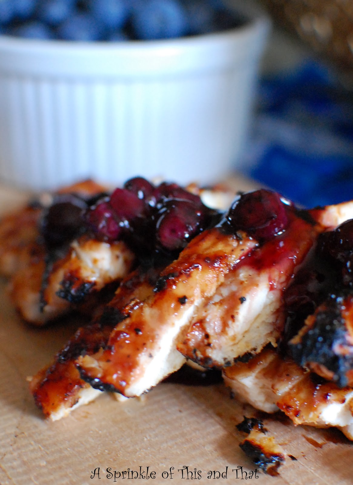 A Sprinkle of This and That Smoky Sweet Blueberry BBQ Sauce