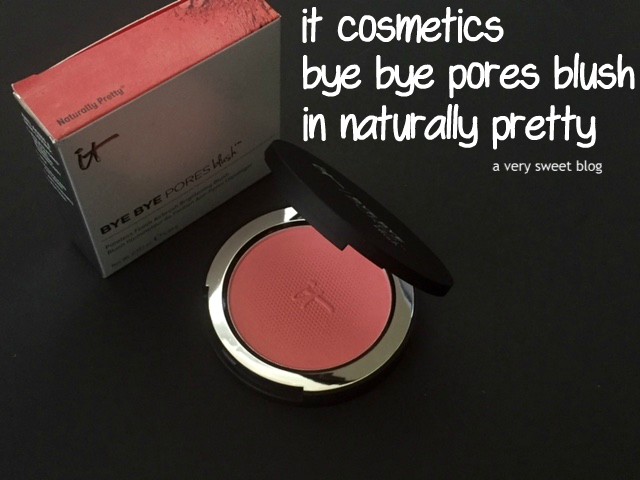 IT Cosmetics Bye Bye Pores Blush in Naturally Pretty Review and Swatches