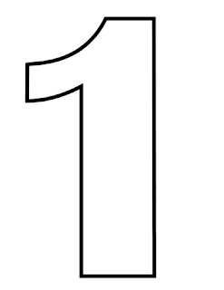 Molde numero 1 imprimir - Como Fazer