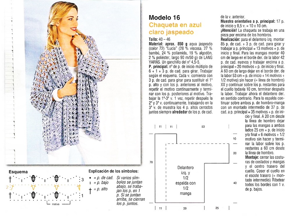 Kimono en crochet paso a paso
