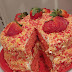 Strawberry crunch cheesecake cake