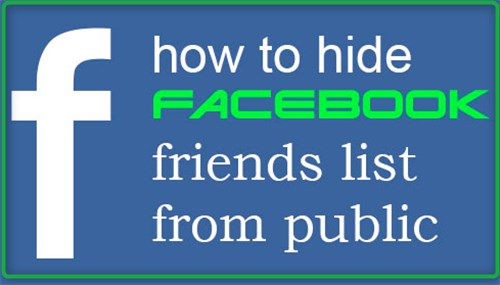 Facebook Hide Friends List - for All Devices