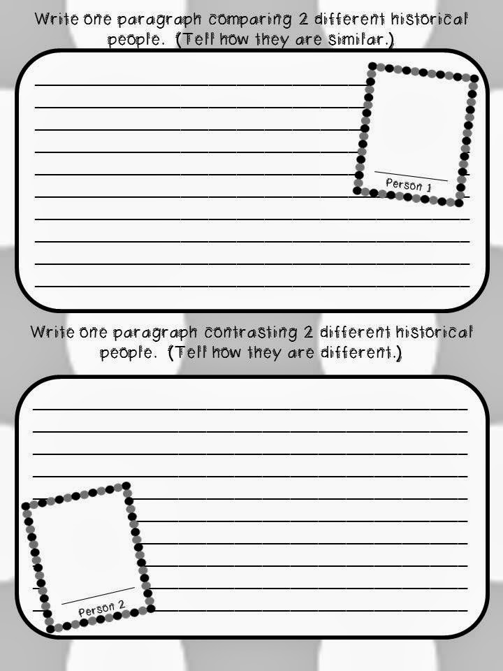 Colorful Sparks in KINDERGARTEN!: 3rd Grade Biography Project