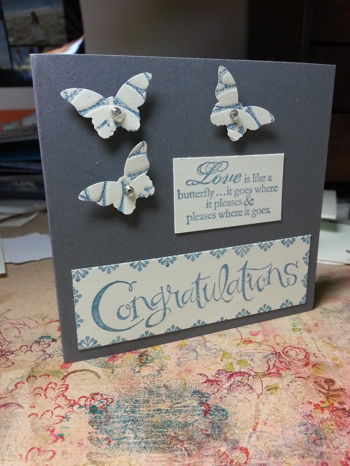 Crafting With Jane: Stampin' Up! embossing folder butterflies