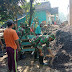Koramil 0824/21 Puger Karya Bakti TNI Bantu Cor Tempat Wudlu Masjid Sabilul Mutaqin Mlokorejo