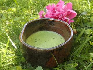 Matcha Tea in wood cups