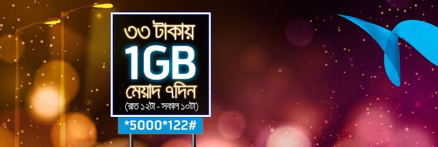 GrameenPhone 1 GB Night Pack at Tk 33 Offer GrameenPhone 1 GB Night Pack at Tk 33 Offer