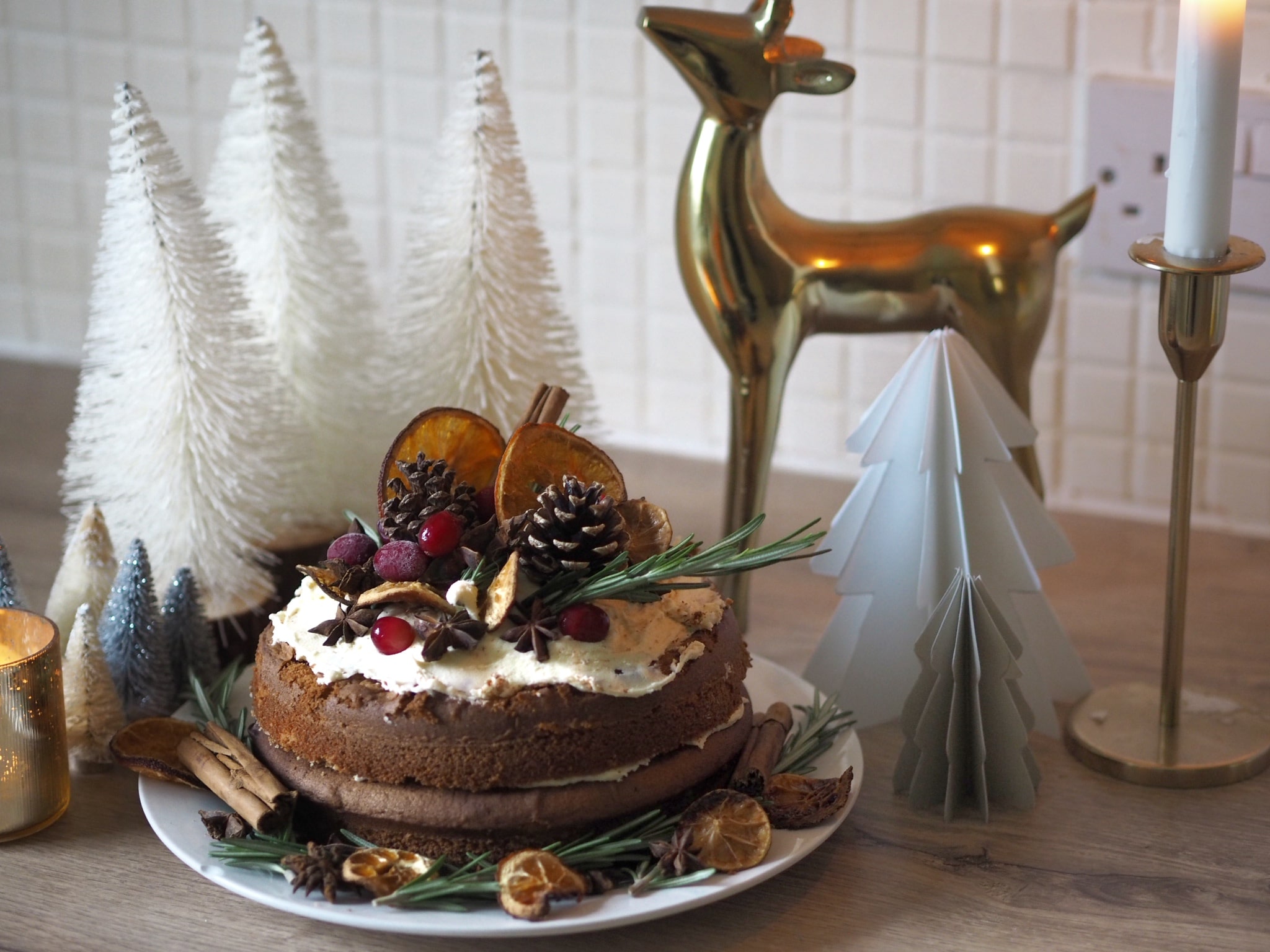 Recipe: Ginger alternative Christmas Cake | Dove Cottage