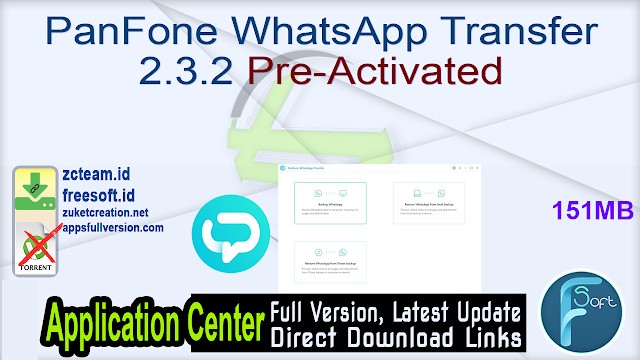 PanFone WhatsApp Transfer 2.3.2 Pre-Activated_ ZcTeam.id