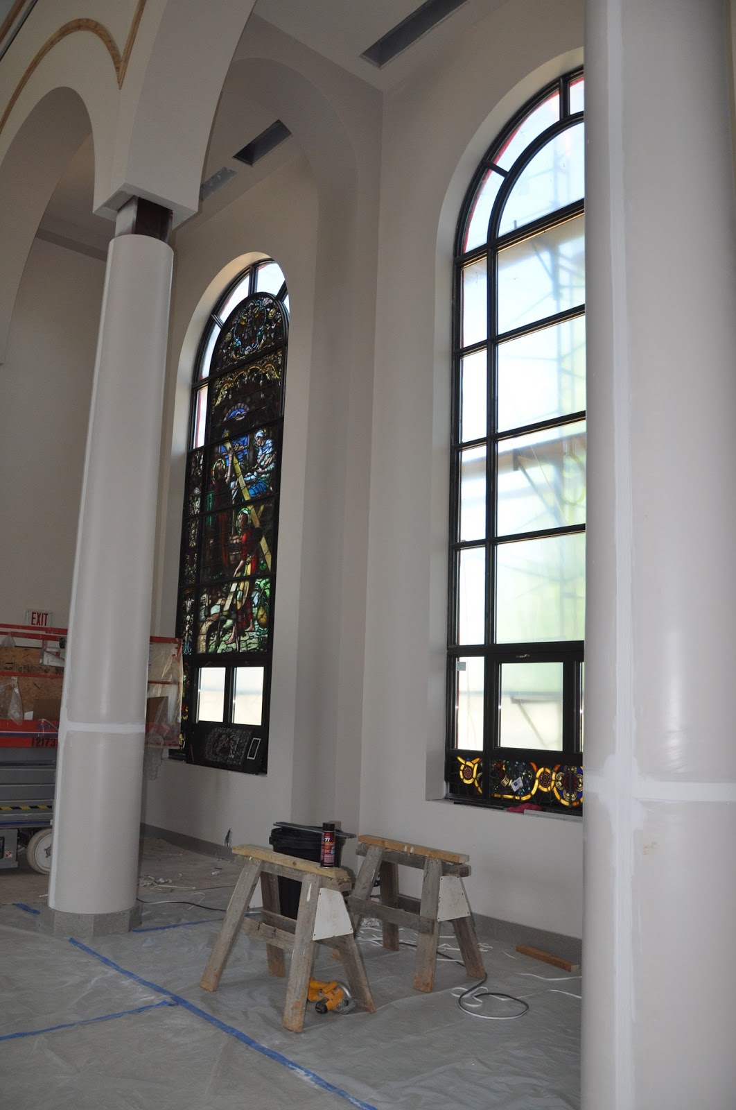 St. Joseph New Church Stained Glass Installation