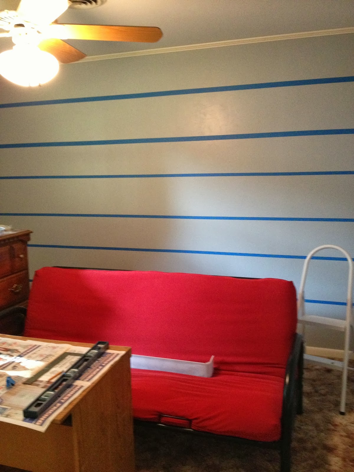 House in the Heights Painting Stripes Tutorial