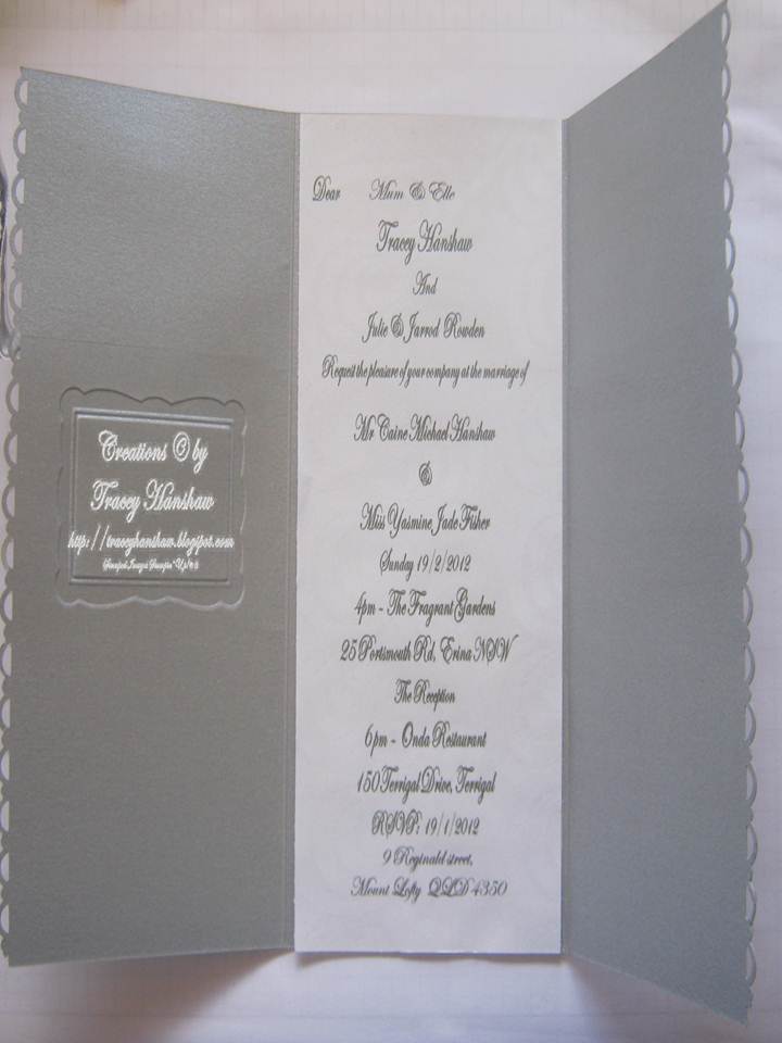 Are you looking for some elegant hand made wedding invitations