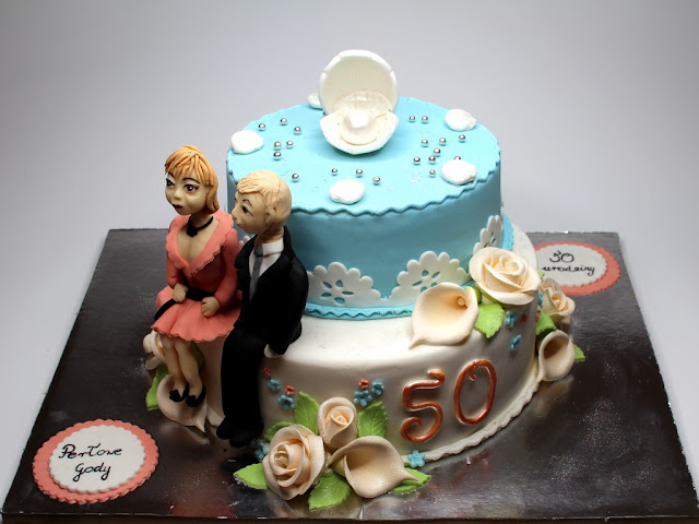 50th Wedding Anniversary Cake, London