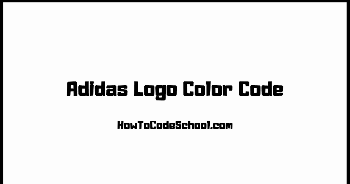 adidas color codes
