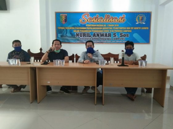 DPRD Lampung Nuril Anwar Gelar Sosperda Nomor 1 Tahun 2019