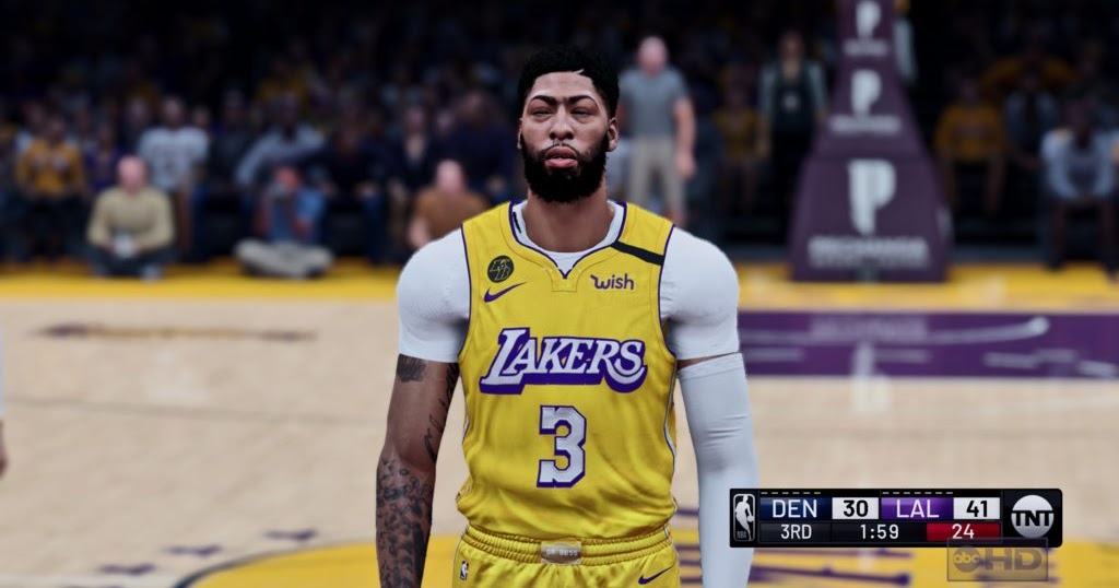 NBA 2K20 Anthony Davis short sleeve compression shirt by