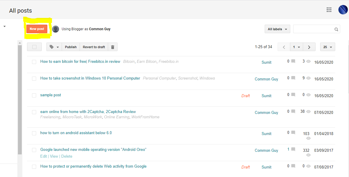How to create a custom link in the Blogger blog, Step-by-step-Guide