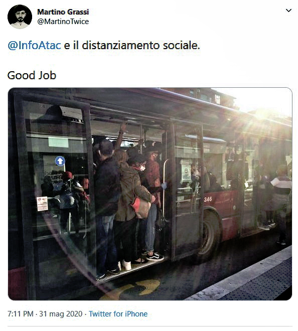 Situazione del trasporto pubblico di Roma di lunedì 1 giugno
