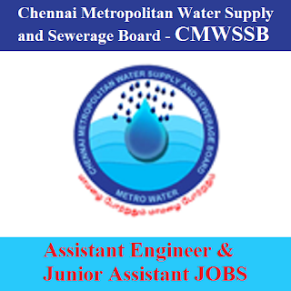 CMWSSB Answer Key 2017 | 322 Posts | Engineer & Assistant Jobs | Sarkari Naukri Chennai Metropolitan Water Supply and Sewerage Board, CMWSSB, freejobalert, Sarkari Naukri, CMWSSB Answer Key, Answer Key,cmwssb logo