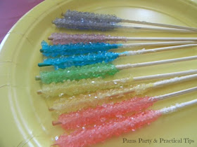 Rainbow Colored Rock Candy 
