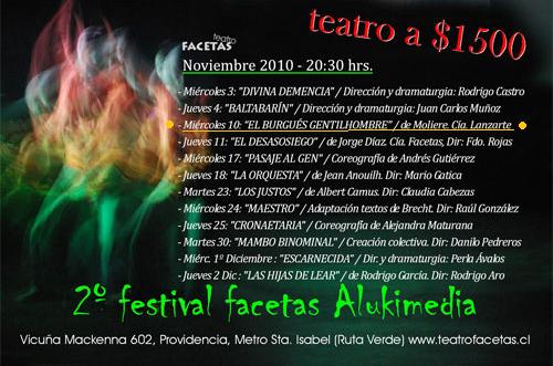 Festival "ALUKIMEDIA" Teatro Facetas.Stgo.