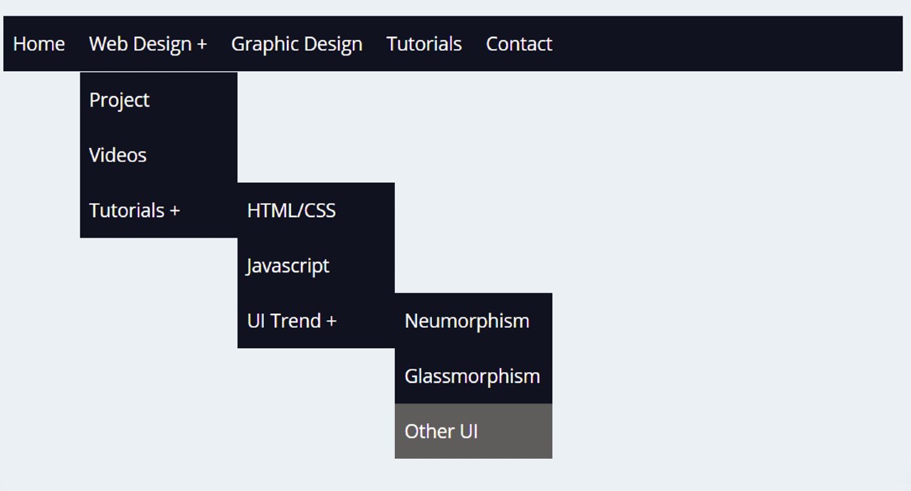 How To Create a Simple dropdown Menu with CSS & HTML