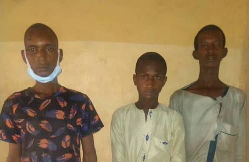 Three Fulani Herdsmen Arrested In Ogun With Gun And Bloodstained Cutlass (pictures)
