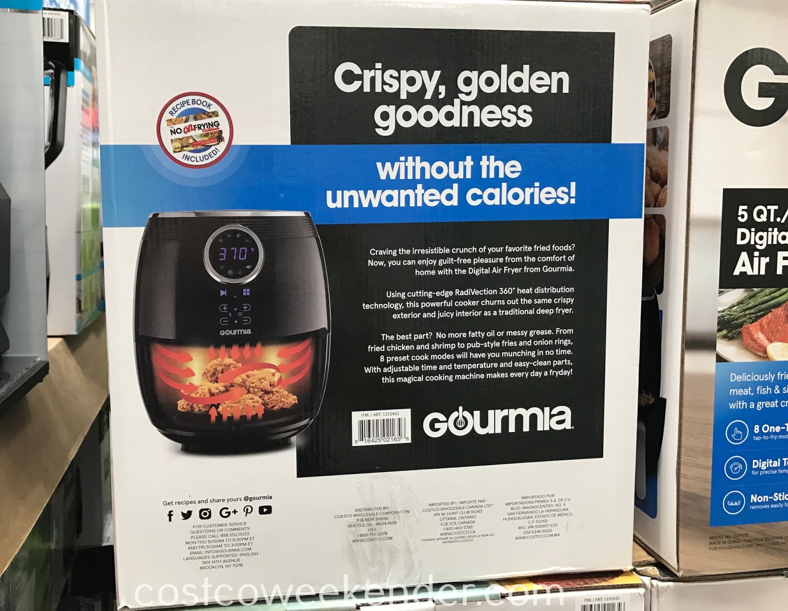 Gourmia 5qt Digital Air Fryer Costco Weekender