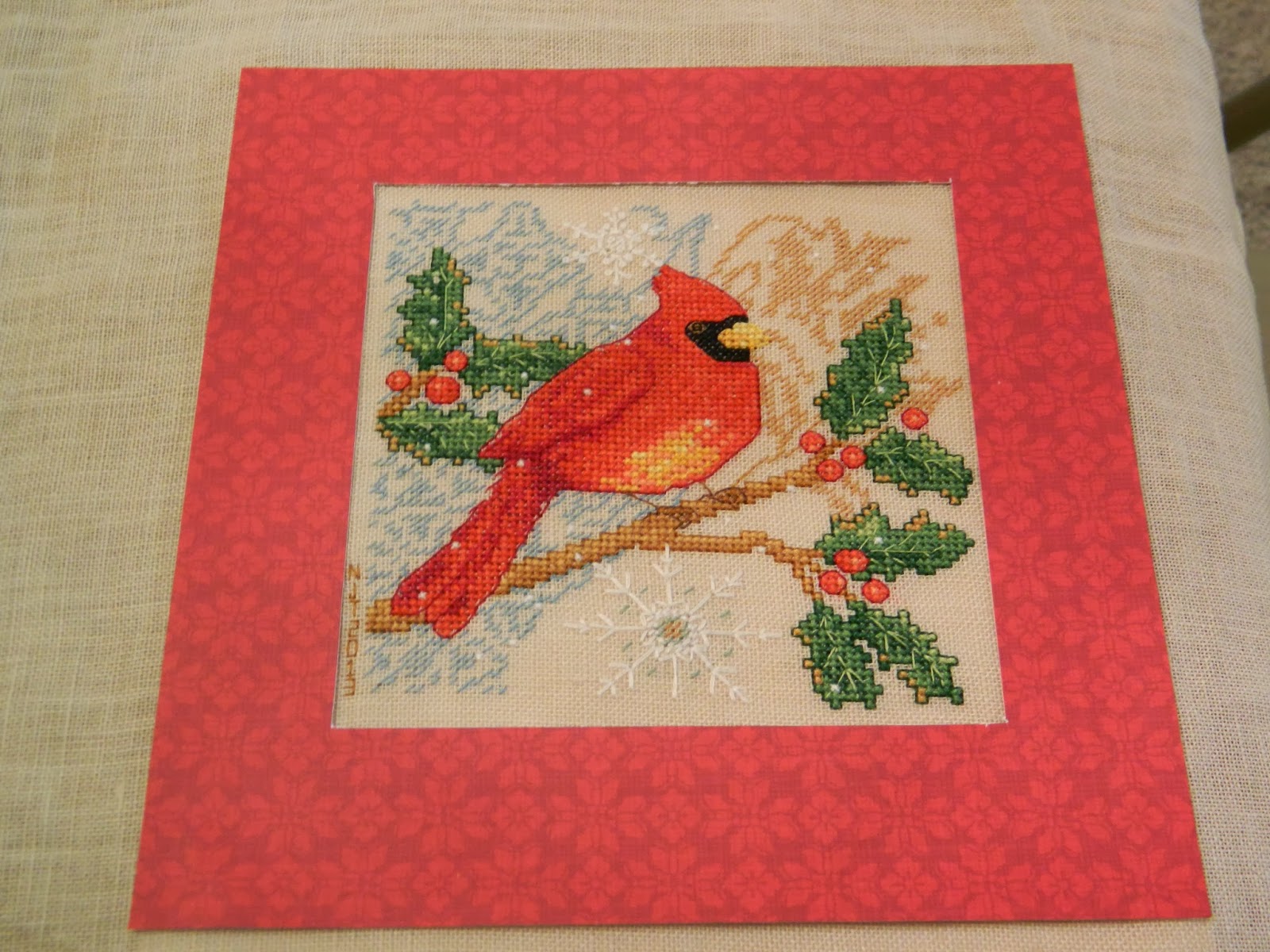 Nancy with the Laughing Face: Cardinal Stitching