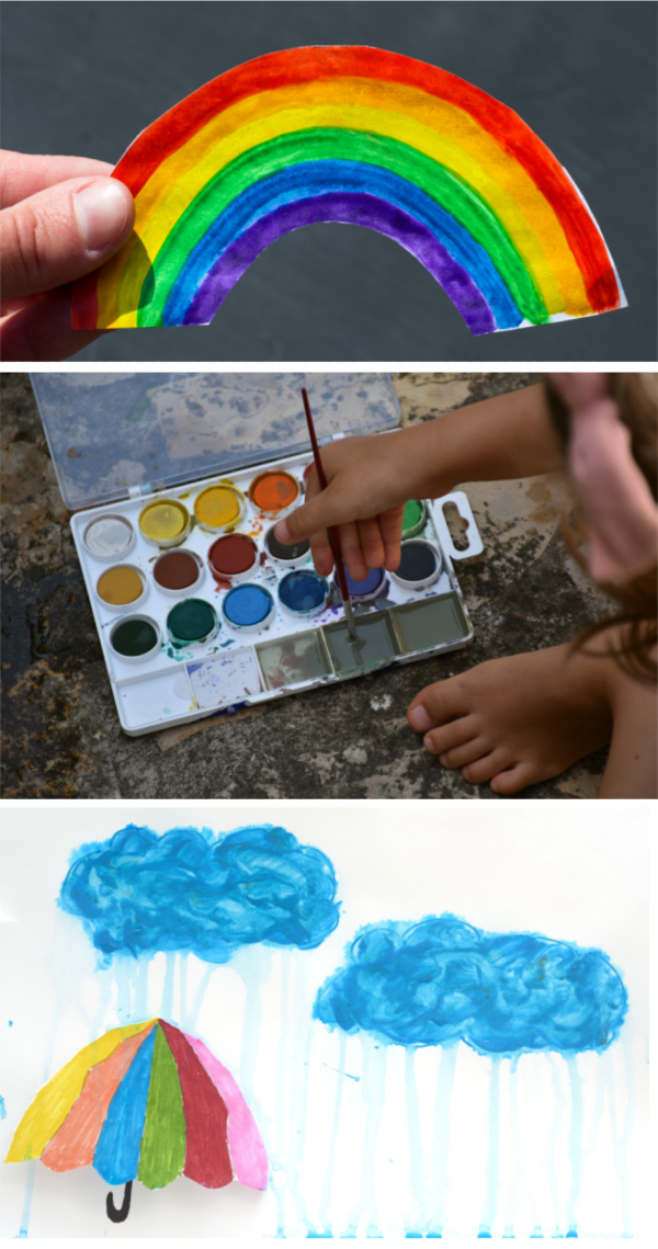 Awesome Watercolor Rainy Day Painting for Kids to Make - Projects