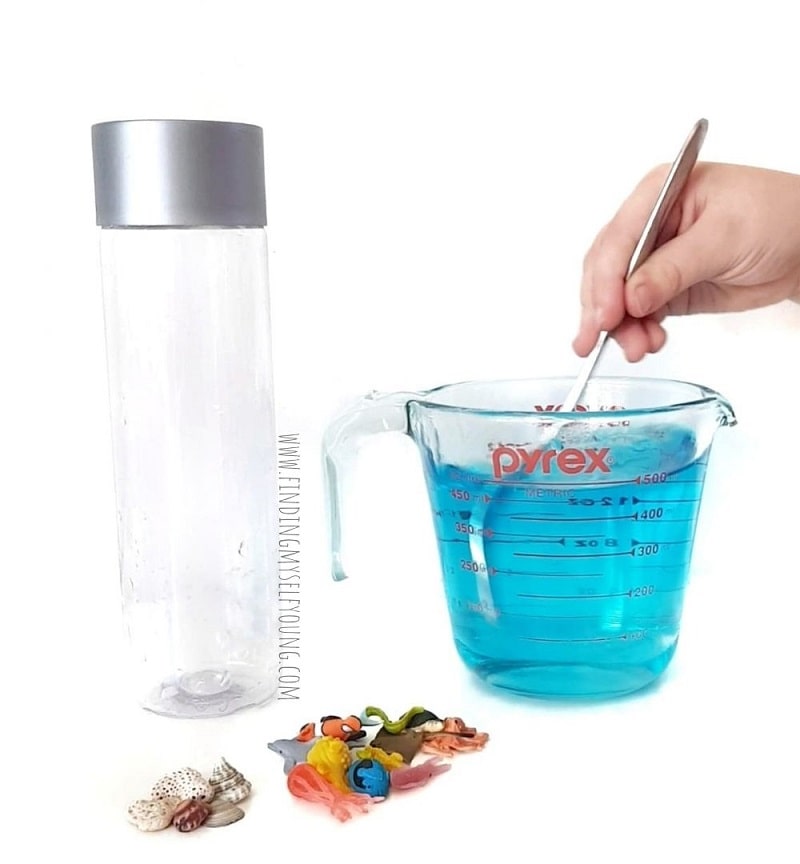 How to make a Coral Reef Ocean Sensory Bottle Finding Myself Young