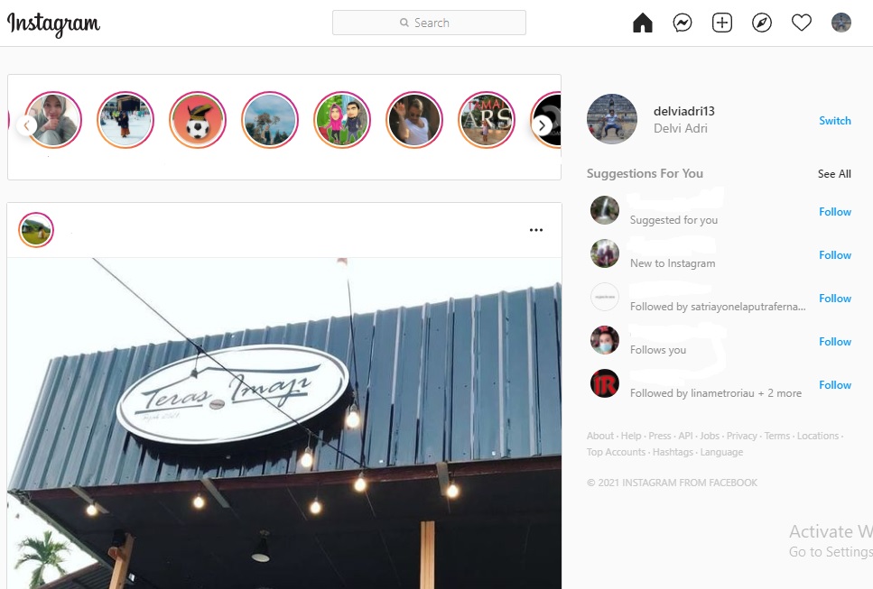 Cara upload foto dan video instagram di komputer