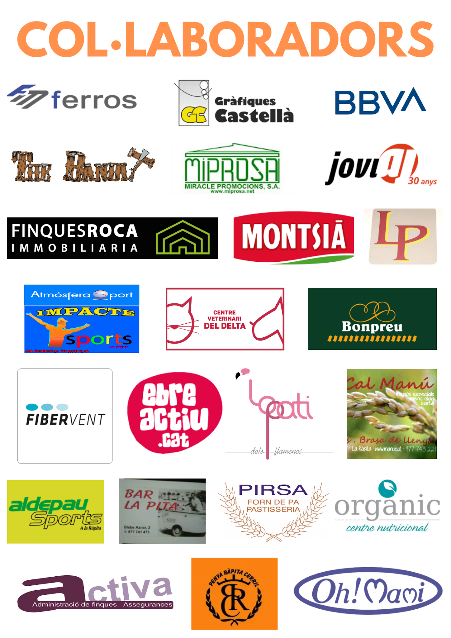 Rogaine Serra de Montsià Col·laboradors
