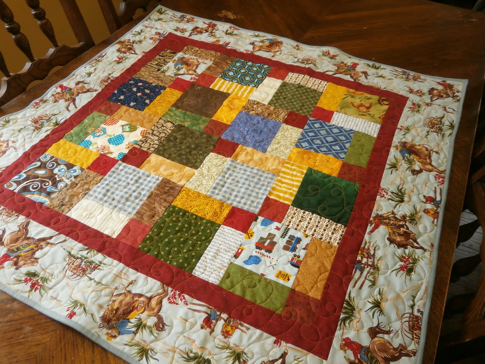 PamelaQuilts Cowboy Baby Quilt