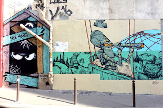 Sunday Street Art : Hobz et Retro - rue Jean-Baptiste Dumay - Paris 20