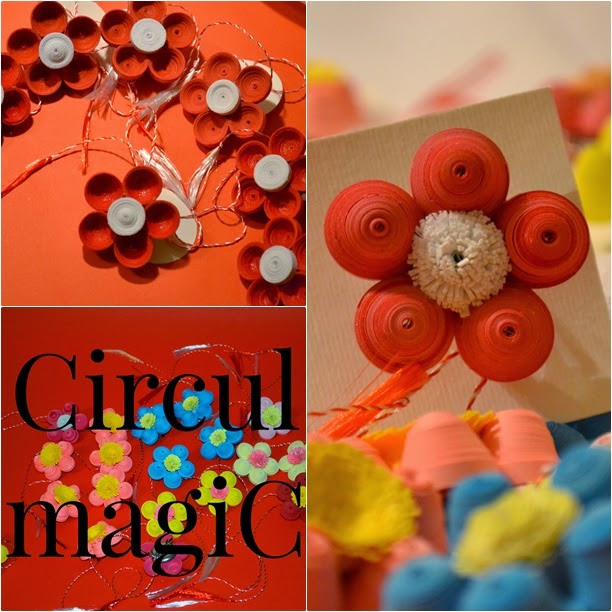 martisoare 2015 flori quilling circul magic